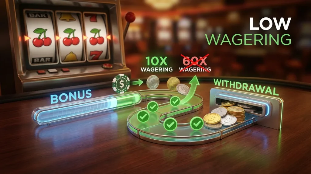 Low wagering slots not on GamStop with easy clearance terms