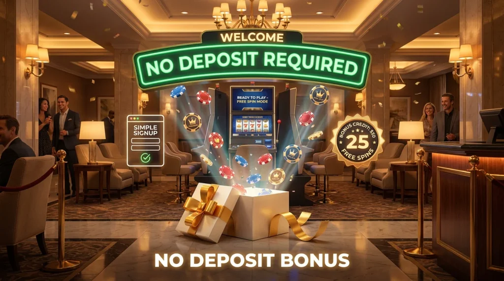 No deposit bonus slots non GamStop with free play offer
