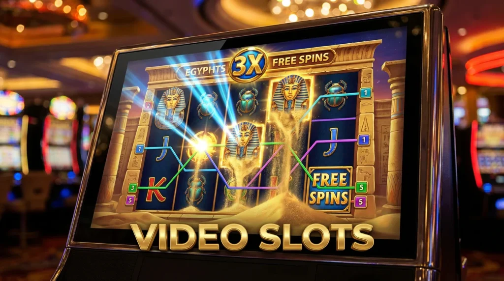 Video slots non GamStop with bonus features and wild symbols